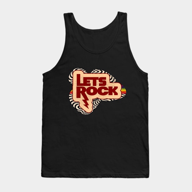 Let's Rock Tank Top by theplaidplatypusco